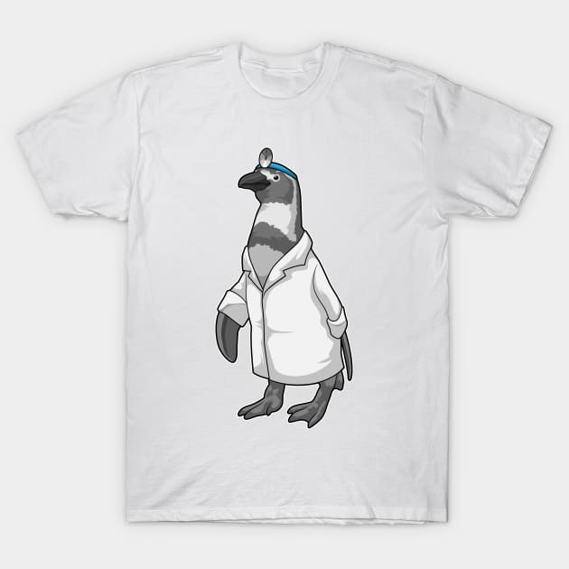 Penguin as Doctor with Doctor's coat T-Shirt by Markus Schnabel